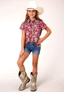 Girl's Roper Snap Front Shirt #03-081-0064-4040 -Western Kidz Sales 0573e83d7d3d7ad28cffe7b055b0f5aa