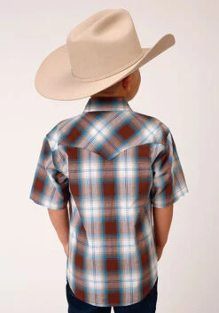 Boy's Roper Snap Front Shirt #03-031-0062-4030BR -Western Kidz Sales 059b57d3cc5f21f1929f3d48a790742d