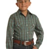 Boy's Rough Stock Snap Front Shirt #RSBSOSRYT3 -Western Kidz Sales 0e946ff69718ff2942fa9415555e88e4