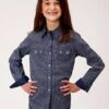 Girl's Roper Snap Front Shirt #03-080-0064-0771BU -Western Kidz Sales 0ec95ce14d115c544585a2a8c68bcdf4