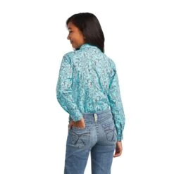 Girl's Ariat R.E.AL. Bucking Bronc Snap Front Shirt #10040631 -Western Kidz Sales 12666563cb6b637b2dbe95f4d99e4fba