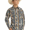 Boy's Rock & Roll Cowboy Snap Front Shirt #RRBSOSR0PS -Western Kidz Sales 133786fcdb120e7b3ab58cdb781e52b2