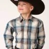 Boy's Roper Plaid Snap Front Shirt #03-030-0278-1048 -Western Kidz Sales 1de83c504a6591201f84c8daa408a02d
