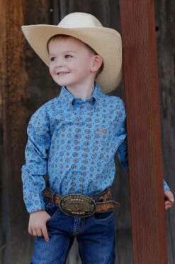 Infant Boy's Cinch Button Down Shirt #MTW7062308