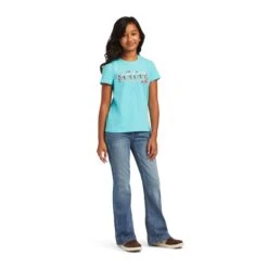 Girl's Ariat REAL Cactus T-Shirt #10040640 -Western Kidz Sales 2739a514845b5e2e72cbdb39540ebe63