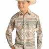 Boy's Rock & Roll Cowboy Snap Front Shirt #RRBSOSR0R7 -Western Kidz Sales 28e35e43db8e43b3b6ec69c9f100c2fd