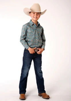 Boy's Roper Snap Front Shirt #03-030-0225-4010 -Western Kidz Sales 2d8d7354939a76b424d01fe69f7ca77d
