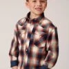 Boy's Roper Plaid Long Sleeve #03-030-0062-1008 -Western Kidz Sales 2e4bd925b2975a41a10b85b6824243a8