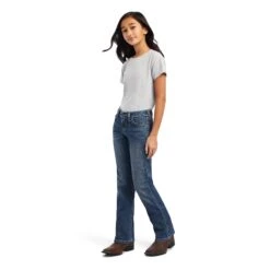 Girl's Ariat R.E.A.L. Raquel Boot Cut Jean #10041105 -Western Kidz Sales 32608dbc68a72b11e291def593810c2b