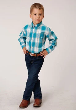 Boy's Roper Button Down Shirt #03-030-0378-4046 -Western Kidz Sales 32d833e259a28792a8e31cdc13674872