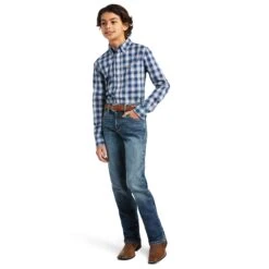 Boy's Ariat Pro Series Taj Classic Fit Button Down Shirt #10039515 -Western Kidz Sales 3306144ab6f7b5f7632914353984a549