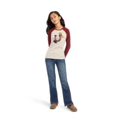 Girl’s Ariat REAL Rosey T-Shirt #10041325 -Western Kidz Sales 34b5f402f0abb4fa0b817404d8ce3e89