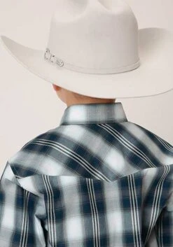 Boy's Roper Plaid Snap Front Shirt #03-030-0278-1047 -Western Kidz Sales 369f8f3a4b8845ca54f604710e05c922