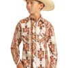 Boy's Rock & Roll Cowboy Snap Front Shirt #RRBS2SRZ7S -Western Kidz Sales 46ad29347f7045f9e8626bca16e92a3b