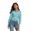 Girl's Ariat R.E.AL. Bucking Bronc Snap Front Shirt #10040631 -Western Kidz Sales 4b7ba9ef7cd243e478fb9f8dbc1934eb