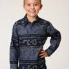 Boy's Roper Snap Front Shirt #03-030-0067-0776BU -Western Kidz Sales 519ba38bec3ba7e6a5645c4a67ae09a8