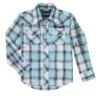 Boy's Wrangler Logo Snap Front Shirt #BP1351B -Western Kidz Sales 53fe69973c65cd2e85fd7c9efcf5b071