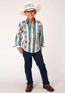 Boy's Roper Snap Front Shirt #03-030-0485-0405BU -Western Kidz Sales 55c2bc3ffeff37a7c945125dbd66d73f