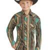 Boy's Rock & Roll Cowboy Snap Front Shirt #RRBSOSRZ0U