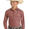 Boy's Panhandle Snap Front Shirt #PSBSOSR0MB -Western Kidz Sales 65d0d78961e73a1d8bea8d3593f88372