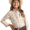 Girl's Rough Stock Snap Front Shirt #RSGSOSRZDL -Western Kidz Sales 707004225b9f70f23e2462bceabe4dcd