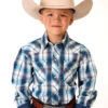 Boy's Roper Snap Front Shirt #03-030-0062-4032BU -Western Kidz Sales 71dd7f4ca78d26ce83ef62e098ee02c7