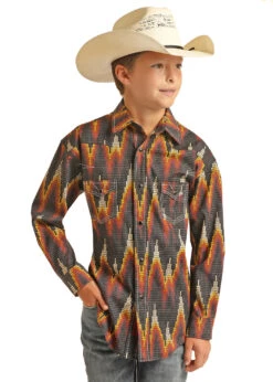 Boy's Rock & Roll Cowboy Snap Front Shirt #RRBS2SRZ7O