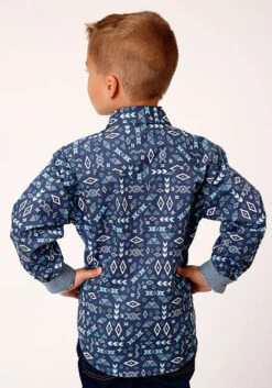 Boy's Roper Snap Front Shirt #03-030-0064-4043BU -Western Kidz Sales 76324e5333c7666d44ab7b70a9651bd6