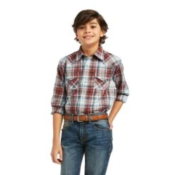 Boy's Ariat Hugh Retro Fit Snap Front Shirt10039517