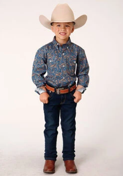 Boy's Roper Button Down Shirt #03-030-0325-4015 -Western Kidz Sales 8f14e64cf0abbc03d4095020061329f7
