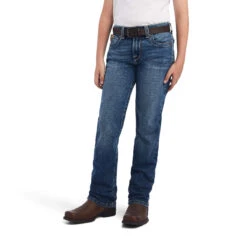 Boy's Ariat B5 Slim Bracken Straight Jean #10042202 -Western Kidz Sales 90efde5569f59def6dbd6018eeb0852e