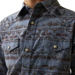 Boy's Ariat Haddington Retro Fit Snap Front Shirt #10043718 -Western Kidz Sales 976a0570ea91aa76b6e0aa3f634bd127