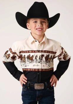 Boy's Roper Snap Front Shirt #03-030-0421-1014