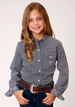 Girl's Roper Liberty Bell Snap Front Shirt #03-080-0225-4011