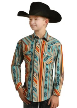 Boy's Rock & Roll Snap Front Shirt #RRBSOSR095