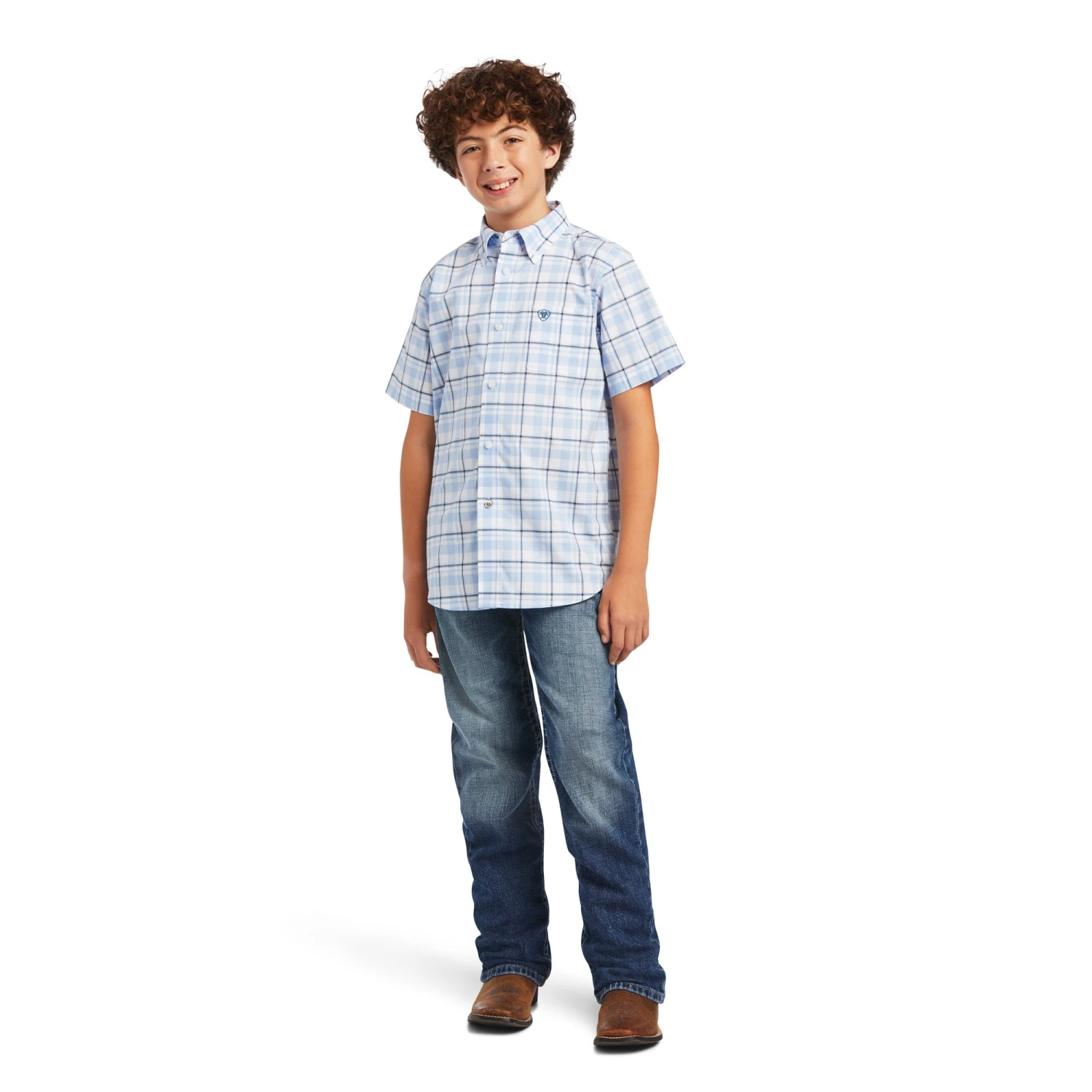Boy's Ariat Pro Series Finnick Stretch Classic Fit Button Down Shirt #10040737 5 Boy's Ariat Pro Series Finnick Stretch Classic Fit Button Down Shirt #10040737 - Image 3