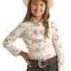 Girl's Rough Stock Snap Front Shirt #RSGSOSRZDE -Western Kidz Sales ac51f3ad9dbaa5d1facb21bc6467afba