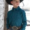 Boy's Cinch Snap Front Shirt #MTW7020089TEA -Western Kidz Sales bad9735103904ac846aa407b08acc2f2
