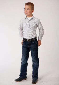 Boy's Roper Snap Front Shirt #01-030-0019-0442WH -Western Kidz Sales c075bc99dd3e1cf8900148d4e09b23ee