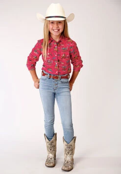 Girl's Roper Snap Front Shirt #03-080-0590-4033 -Western Kidz Sales c84a6bbe4c041b377720045dbdb5622e