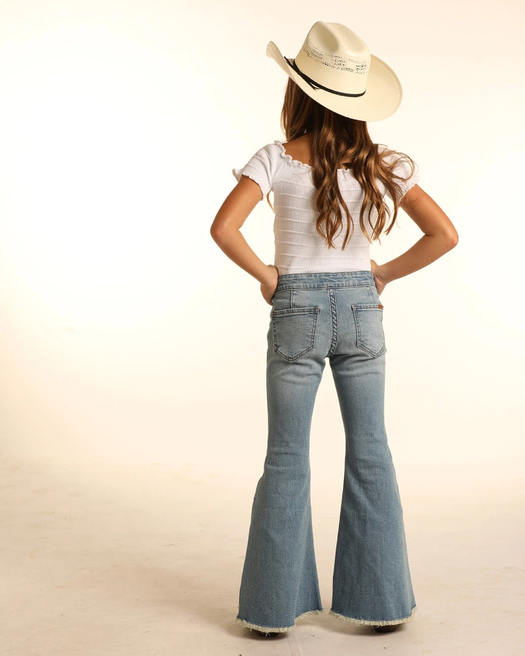 Girl's Rock & Roll Cowgirl Bell Bottom Jean #RRGD7PRZSZ 4 Girl's Rock & Roll Cowgirl Bell Bottom Jean #RRGD7PRZSZ - Image 2