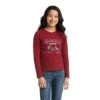 Girl's Ariat REAL Kick The Dust Up T-Shirt #10038069 -Western Kidz Sales d2246cd993d86f2071dfbe68c4d92ed7