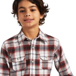 Boy's Ariat Hayne Retro Fit Snap Front Shirt #10039516 -Western Kidz Sales d3cf2426e36dafd3c418f6491b4d839e