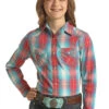 Girl's White Label Snap Front Shirt #WLGSOSR13N -Western Kidz Sales d496d43f198762611319ba75cbf32e2c