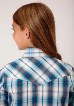 Girl's Roper Snap Front Shirt #03-080-0062-4032BU -Western Kidz Sales dbdee5c804d368ec1312b2da706c3e5f