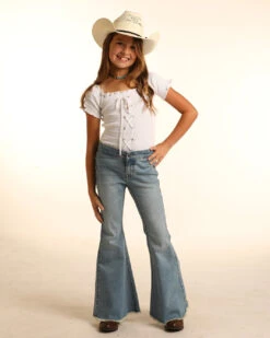Girl's Rock & Roll Cowgirl Bell Bottom Jean #RRGD7PRZSZ 7 Girl's Rock & Roll Cowgirl Bell Bottom Jean #RRGD7PRZSZ -Western Kidz Sales dde0679e5fd7fa5febf3e3386ee8e557