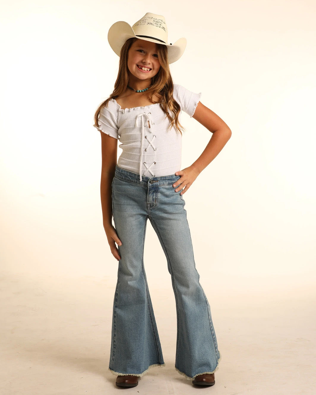 Girl's Rock & Roll Cowgirl Bell Bottom Jean #RRGD7PRZSZ 5 Girl's Rock & Roll Cowgirl Bell Bottom Jean #RRGD7PRZSZ - Image 3