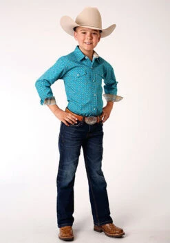 Boy's Roper Snap Front Shirt #03-030-0225-4009 -Western Kidz Sales e1166554e32c9db10fa8a9fa90c75e08