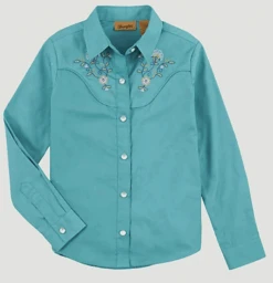 Girl's Wrangler Snap Front Shirt #112317727