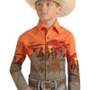 Boy's Panhandle Snap Front Shirt #PHBSOSR0MV -Western Kidz Sales e51093a2169384eac4b6f4a5814084d4